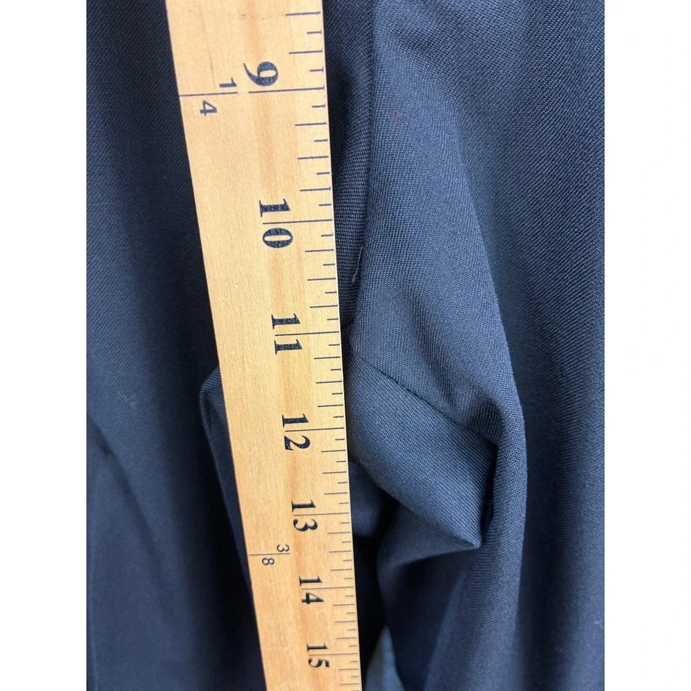 Banana Republic Flat Front Dress Pants Mens 32x30 Black Slacks Work Formal Suit
